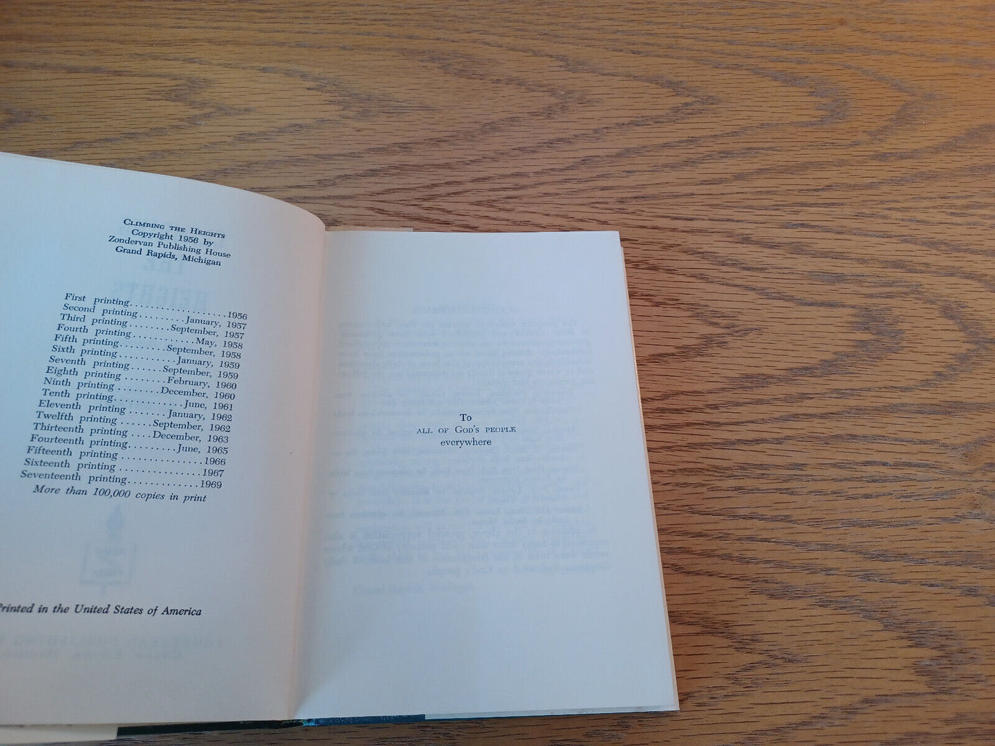 Climbing The Heights Al Bryant 1969 Hardcover Dust Jacket Zondervan