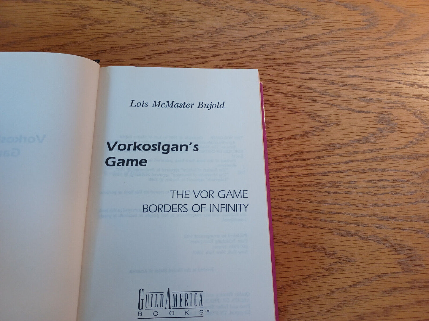 Vorkosigan's Game Lois McMaster Bujold 1990 Hardcover Dust Jacket