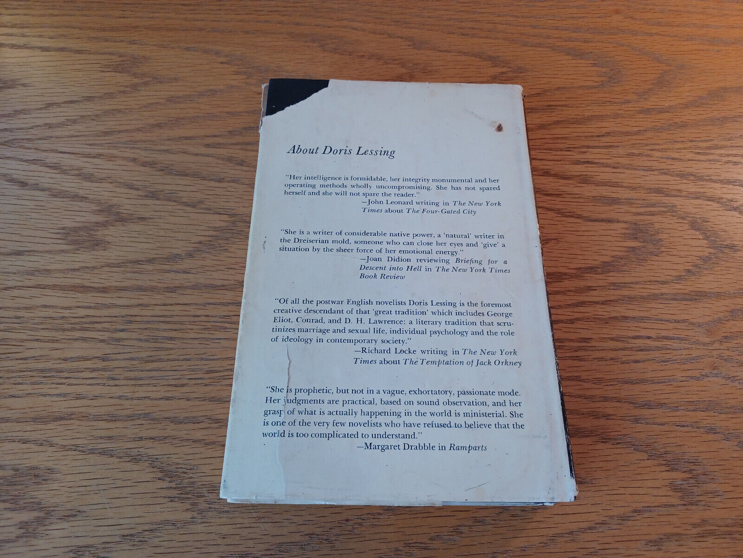 The Summer Before The Dark Doris Lessing 1973 Hardcover Dust Jacket Book Club Ed