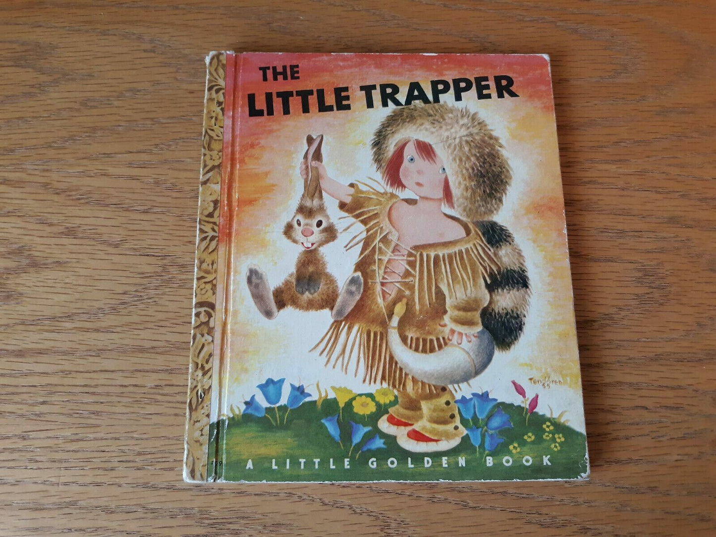 THE LITTLE TRAPPER, A Little Golden Book, Letter "A", Vintage 1950