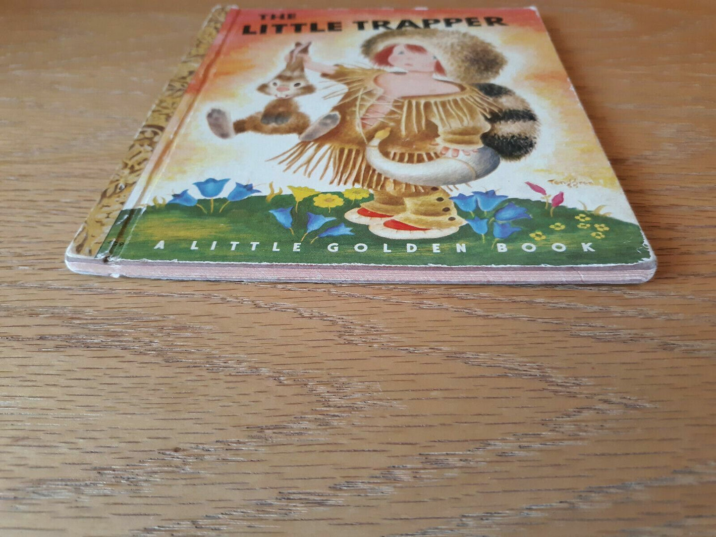 THE LITTLE TRAPPER, A Little Golden Book, Letter "A", Vintage 1950