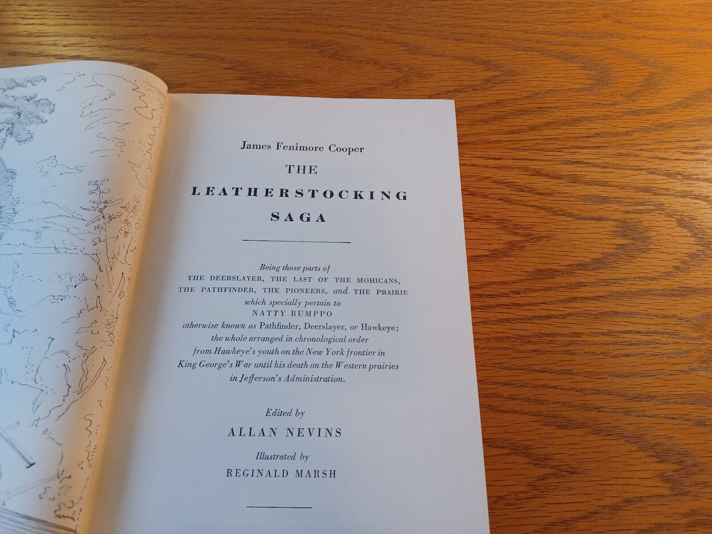 The Leatherstocking Saga James Fenimore Cooper 1954 Hardcover Pantheon Books