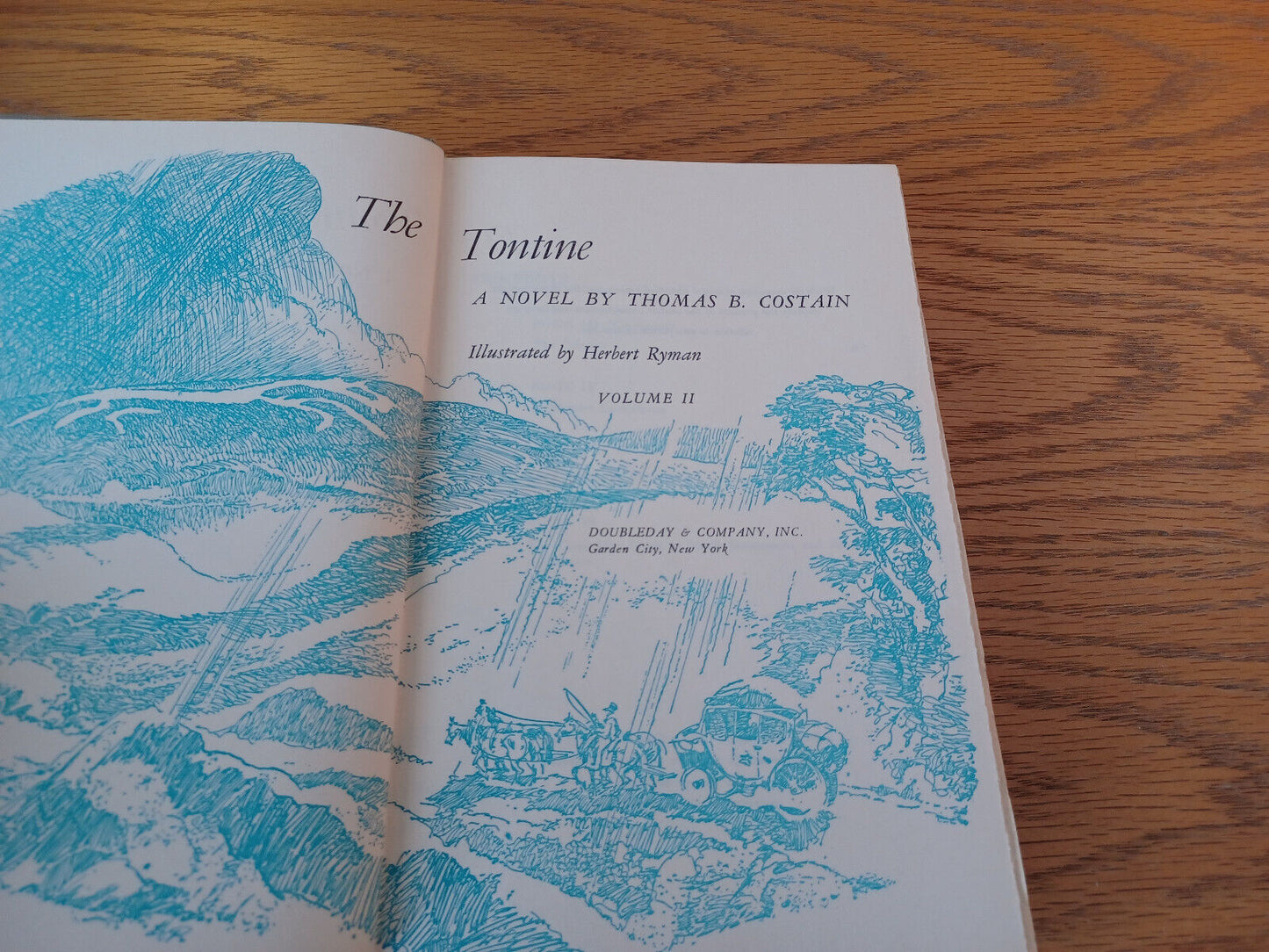 The Tontine Volume II Thomas B Costain 1955 Hardcover Doubleday