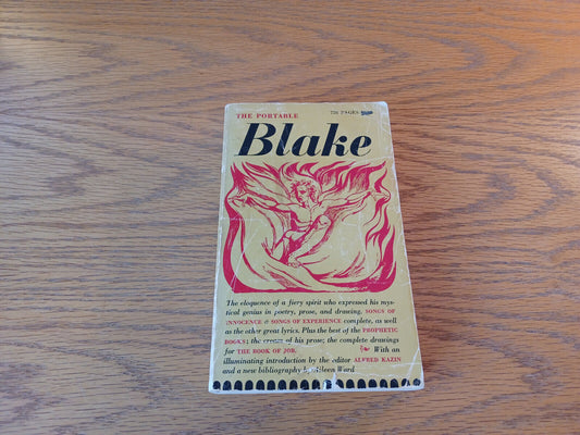 The Portable Blake 1969 Paperback Viking Press Alfred Kazin