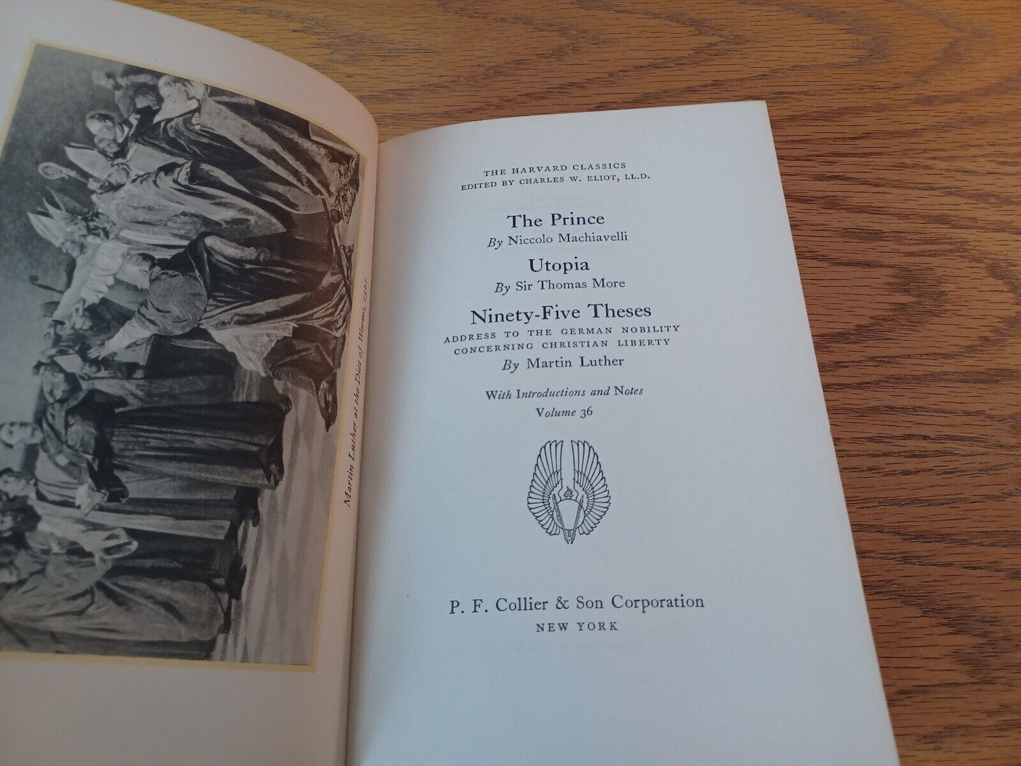 The Prince Niccolo Machiavelli Utopia Thomas More Volume 36 Harvard Classics 195