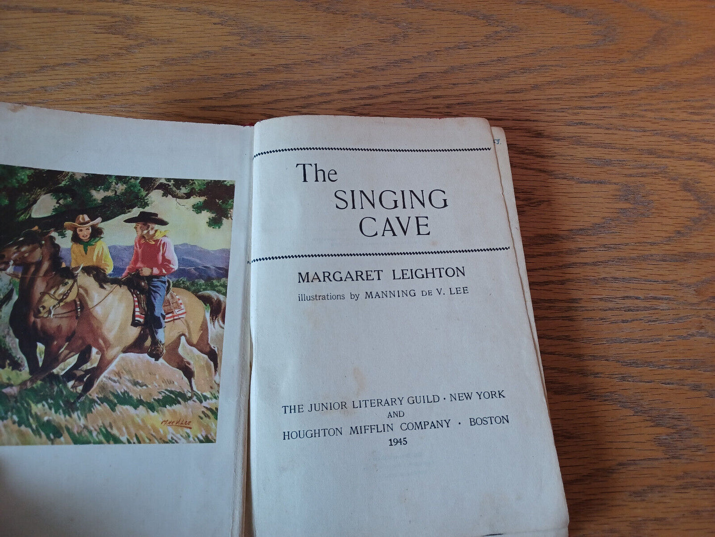 The Singing Cave Margaret Leighton 1945 Hardcover Houghton Mifflin