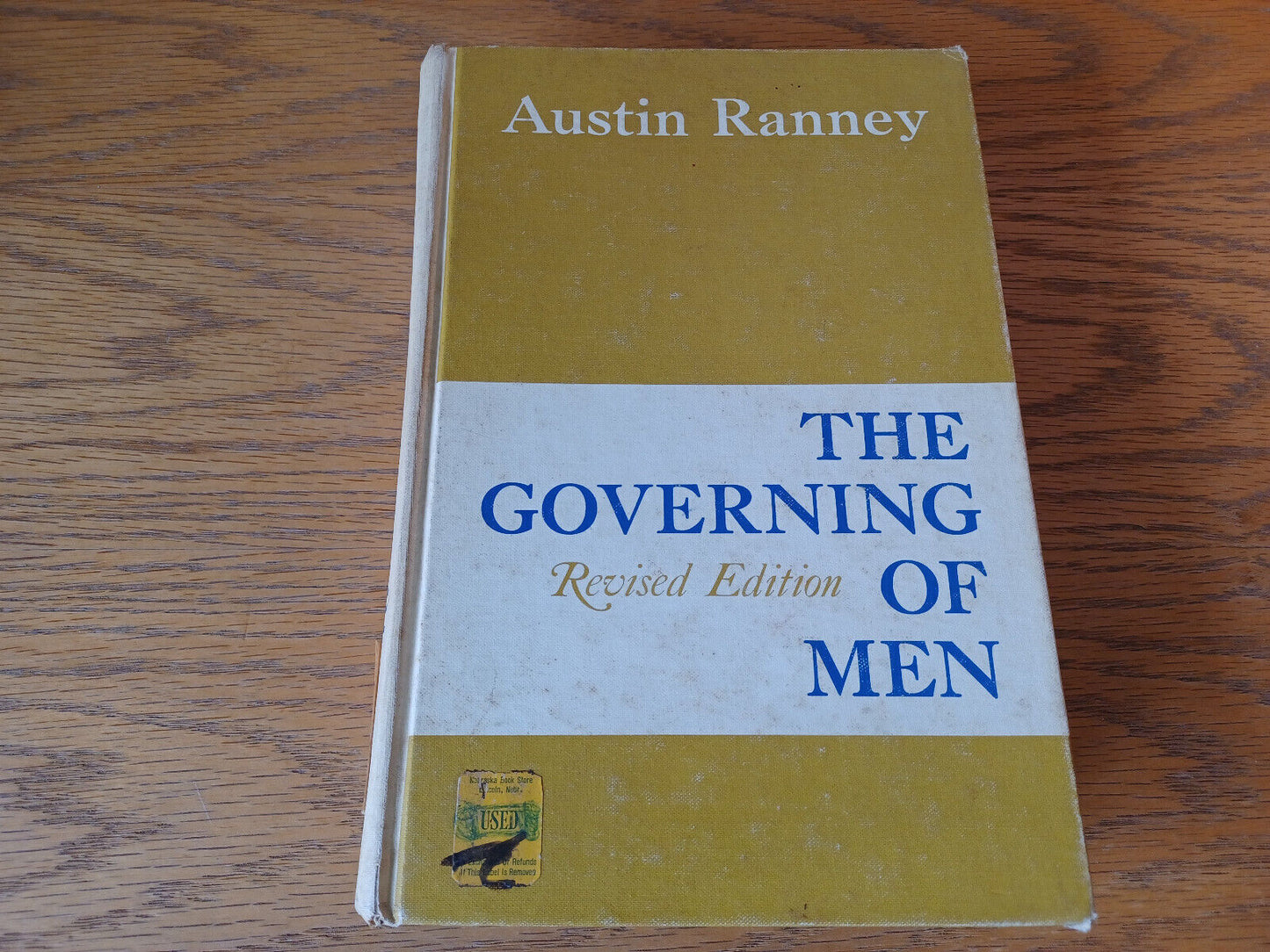 The Governing Of Men Austin Ranney 1966 Hardcover Holt Rinehart And Winston