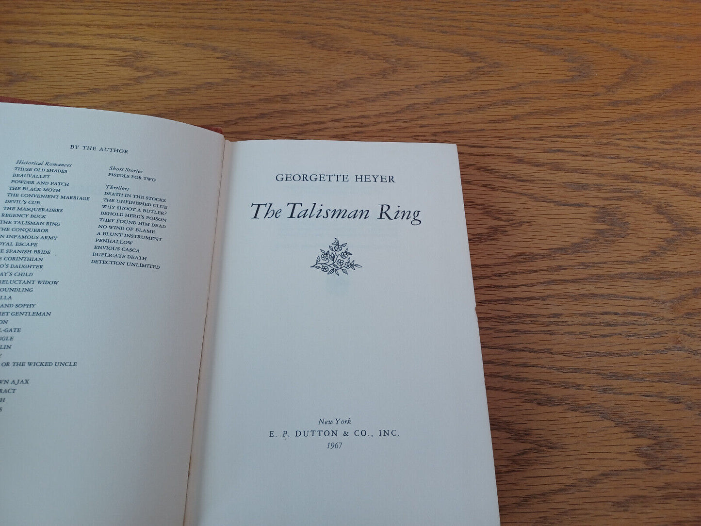 The Talisman Ring Georgette Heyer 1967 Hardcover E P Dutton