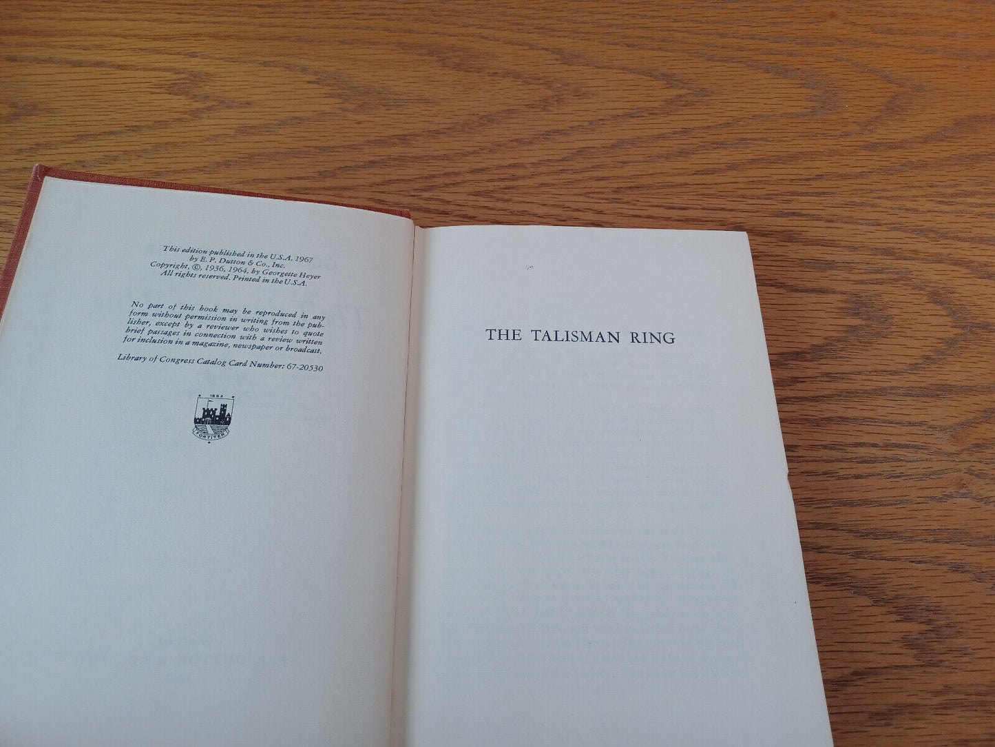 The Talisman Ring Georgette Heyer 1967 Hardcover E P Dutton