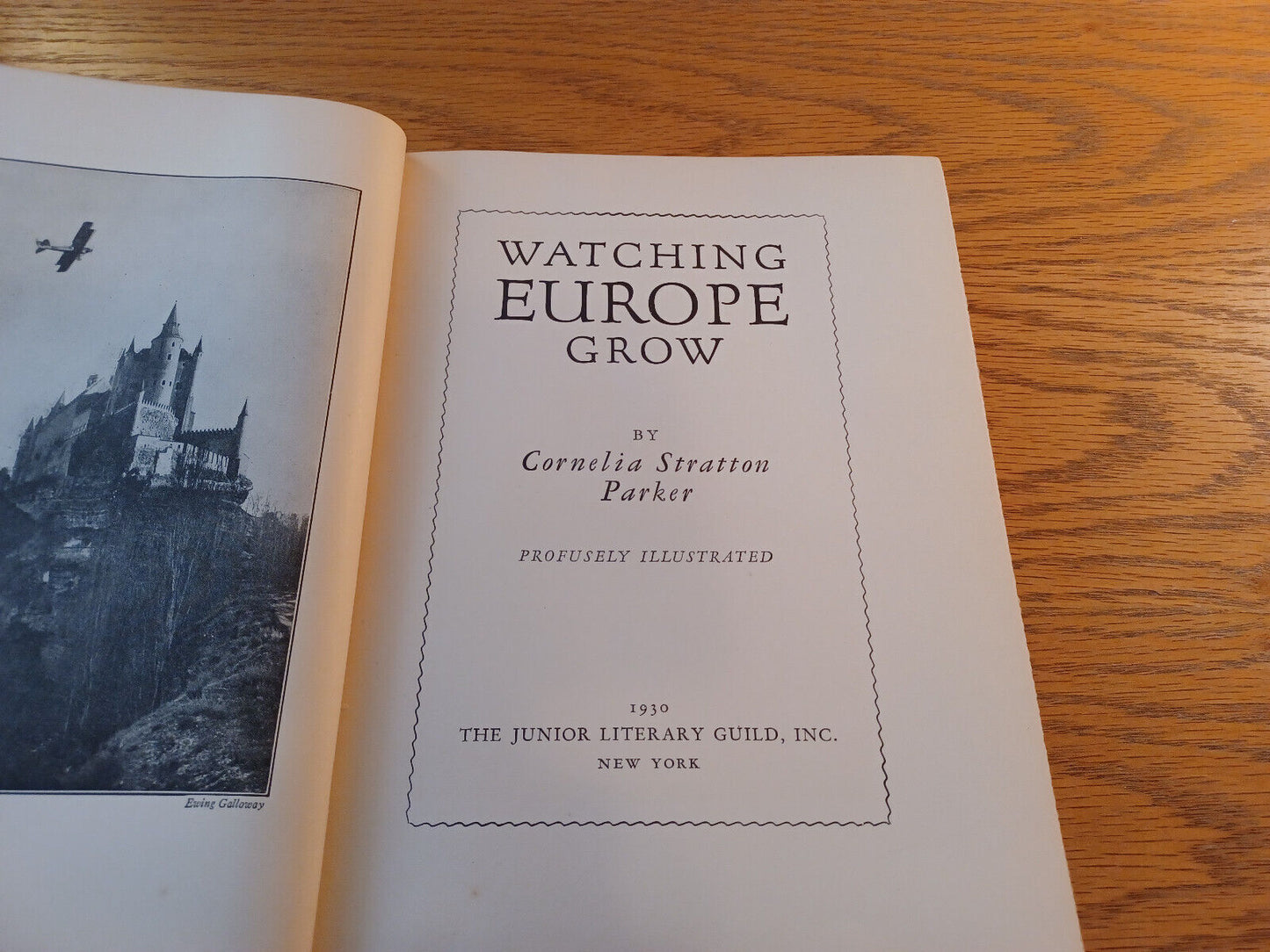 Watching Europe Grow Cornelia Stratton Parker 1930 Hardcover Junior Literary Gui