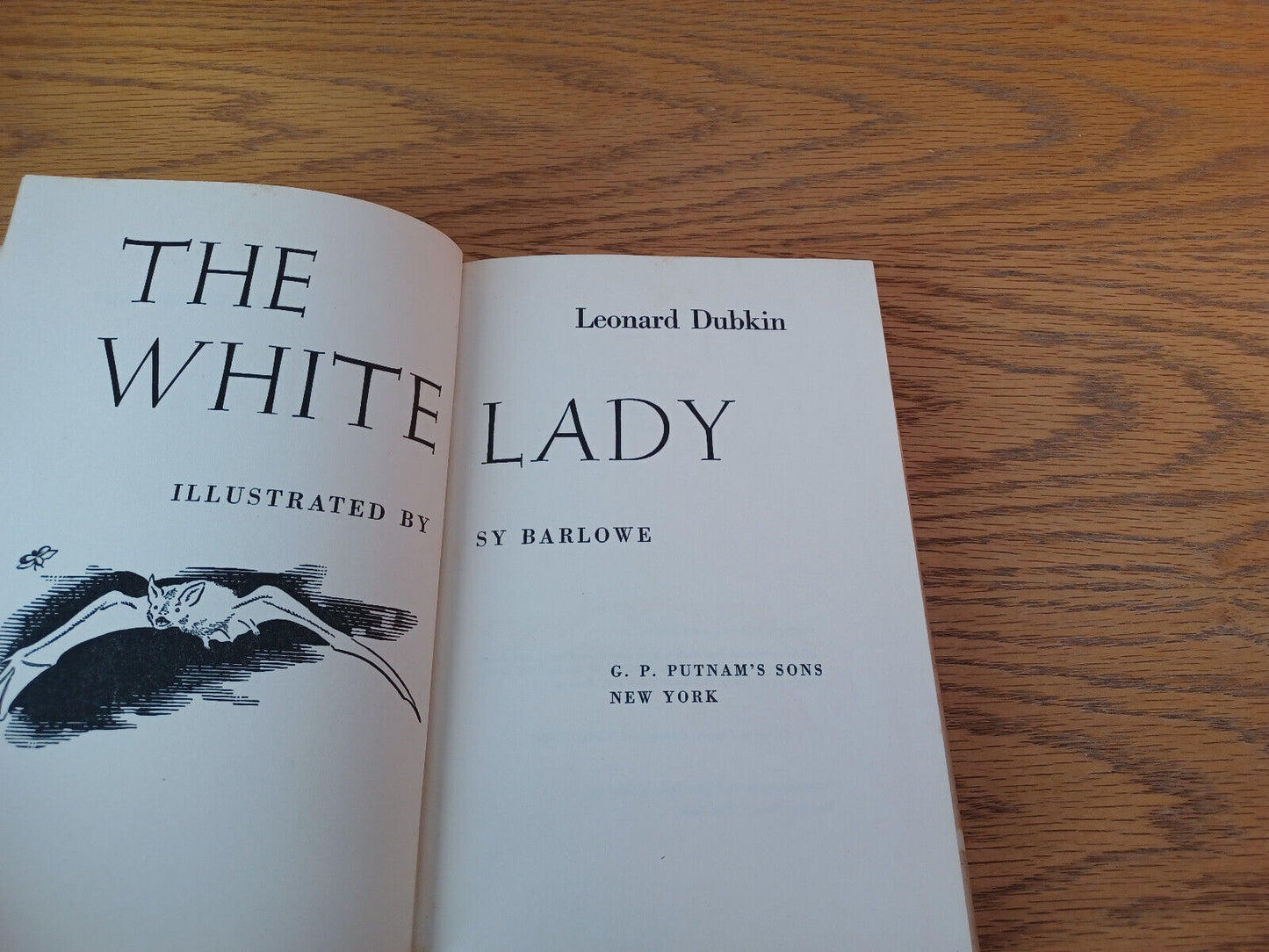 The White Lady Leonard Dubkin 1952 Hardcover Dust Jacket G P Putnam's Sons