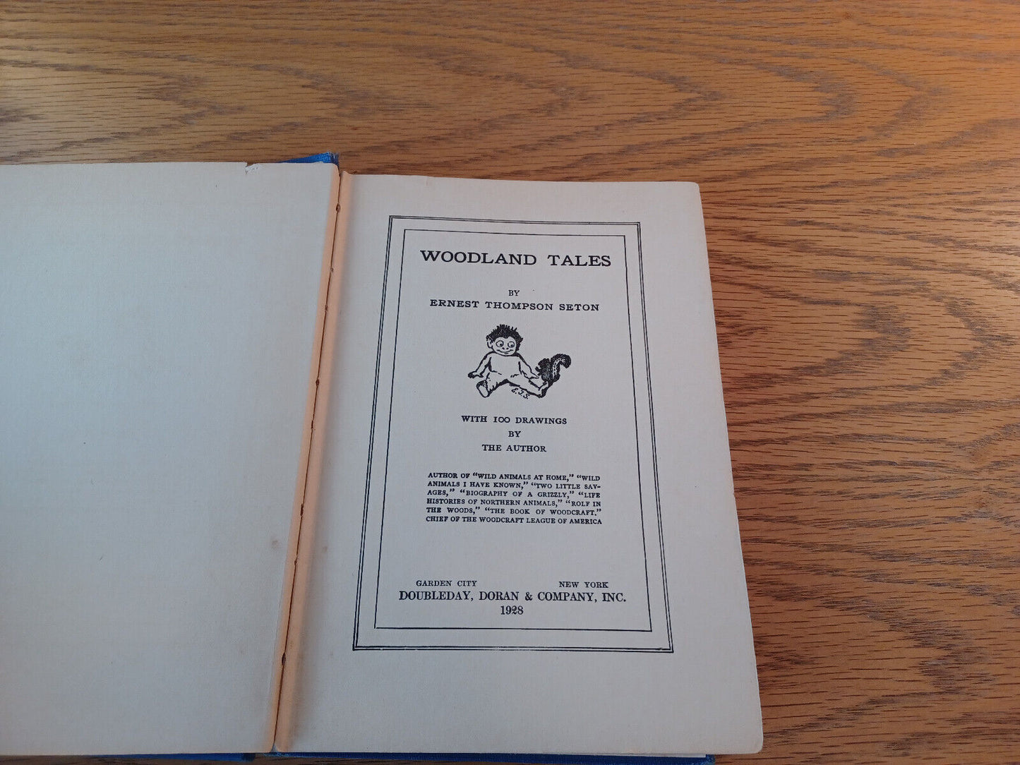 Woodland Tales Ernest Thompson Seton 1928 Hardcover Doubleday