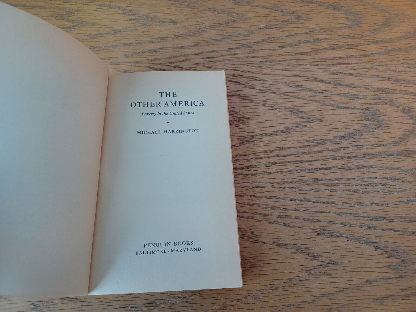 The Other America Michael Harrington 1964 Penguin Books Paperback