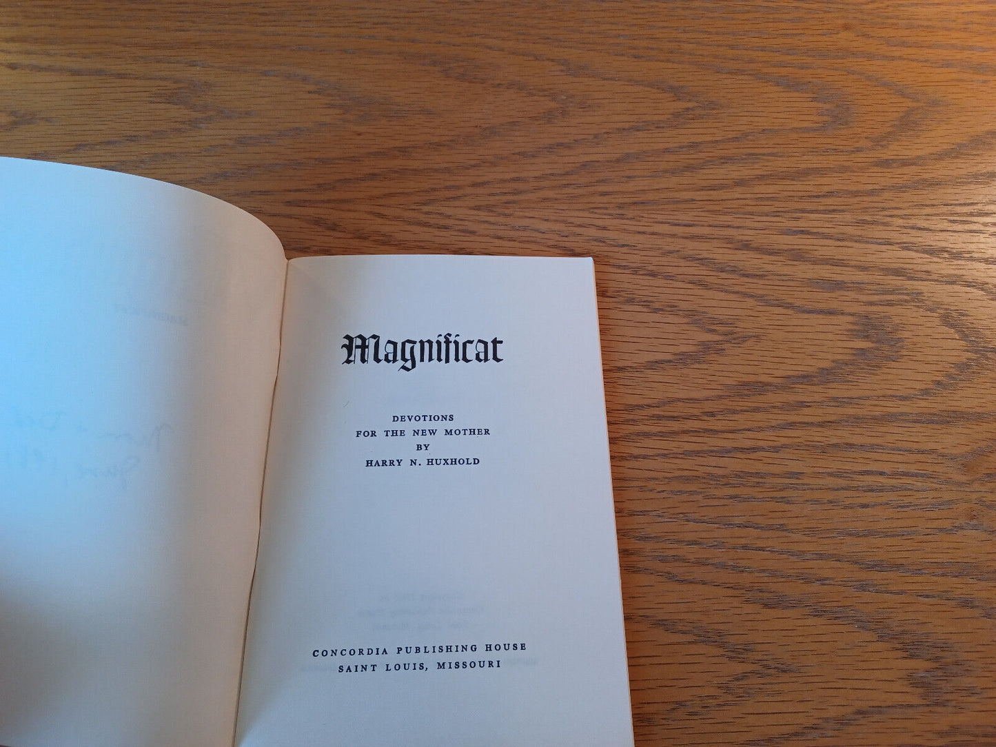 Magnificat Harry N Huxhold 1961 Paperback Concordia Publishing House