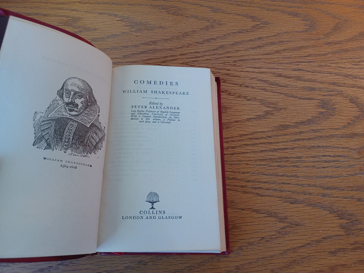 Comedies William Shakespeare 1973 Collins Edited By Peter Alexander