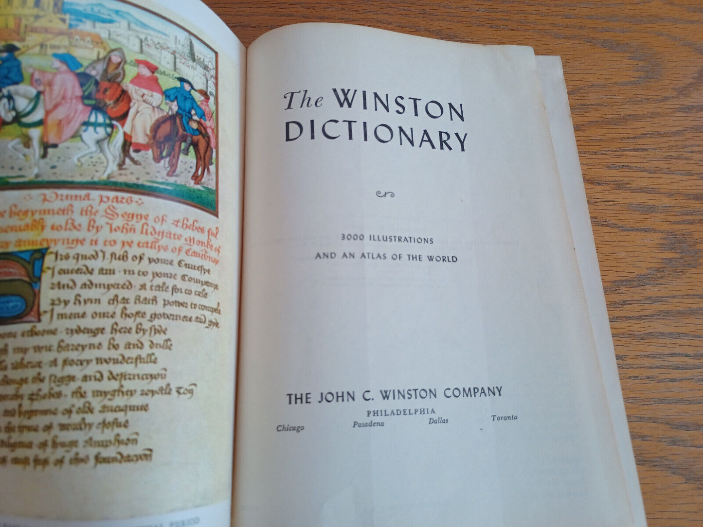 The Winston Dictionary 1957 Hardcover 3000 Illustrations John C Winston