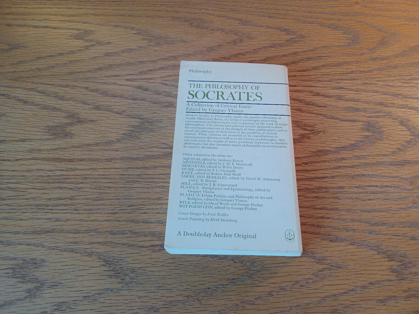 The Philosophy Of Socrates 1971 1st Edition Paperback Doubleday