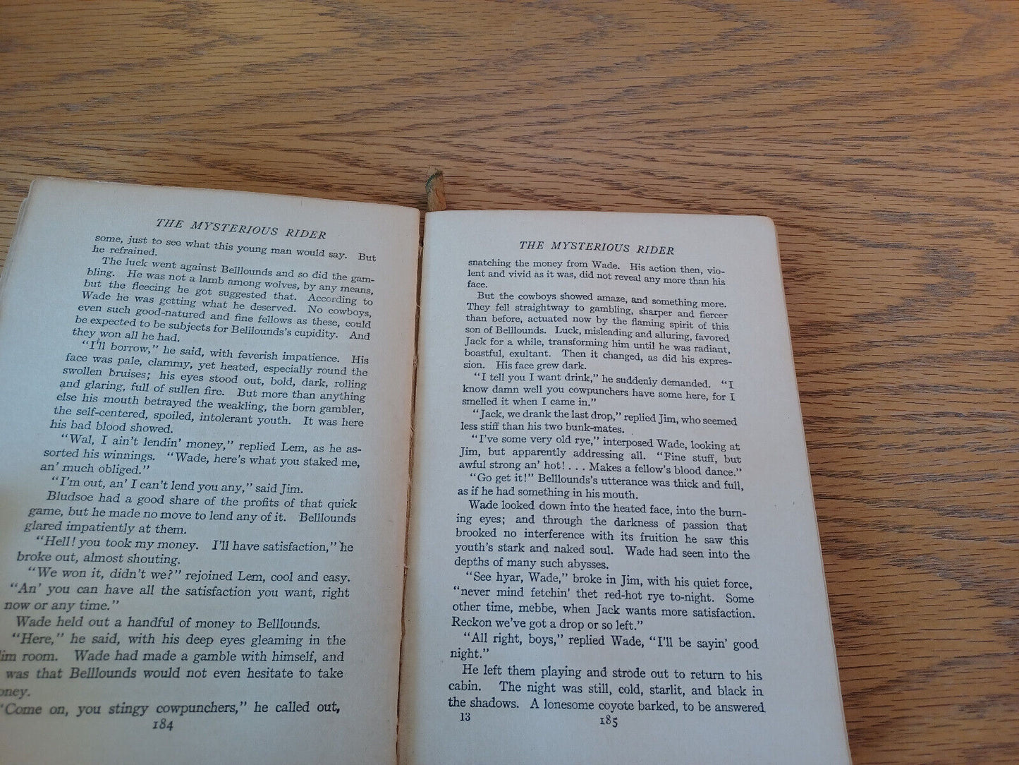 The Mysterious Rider Zane Grey 1921 Hardcover Harper & Brothers