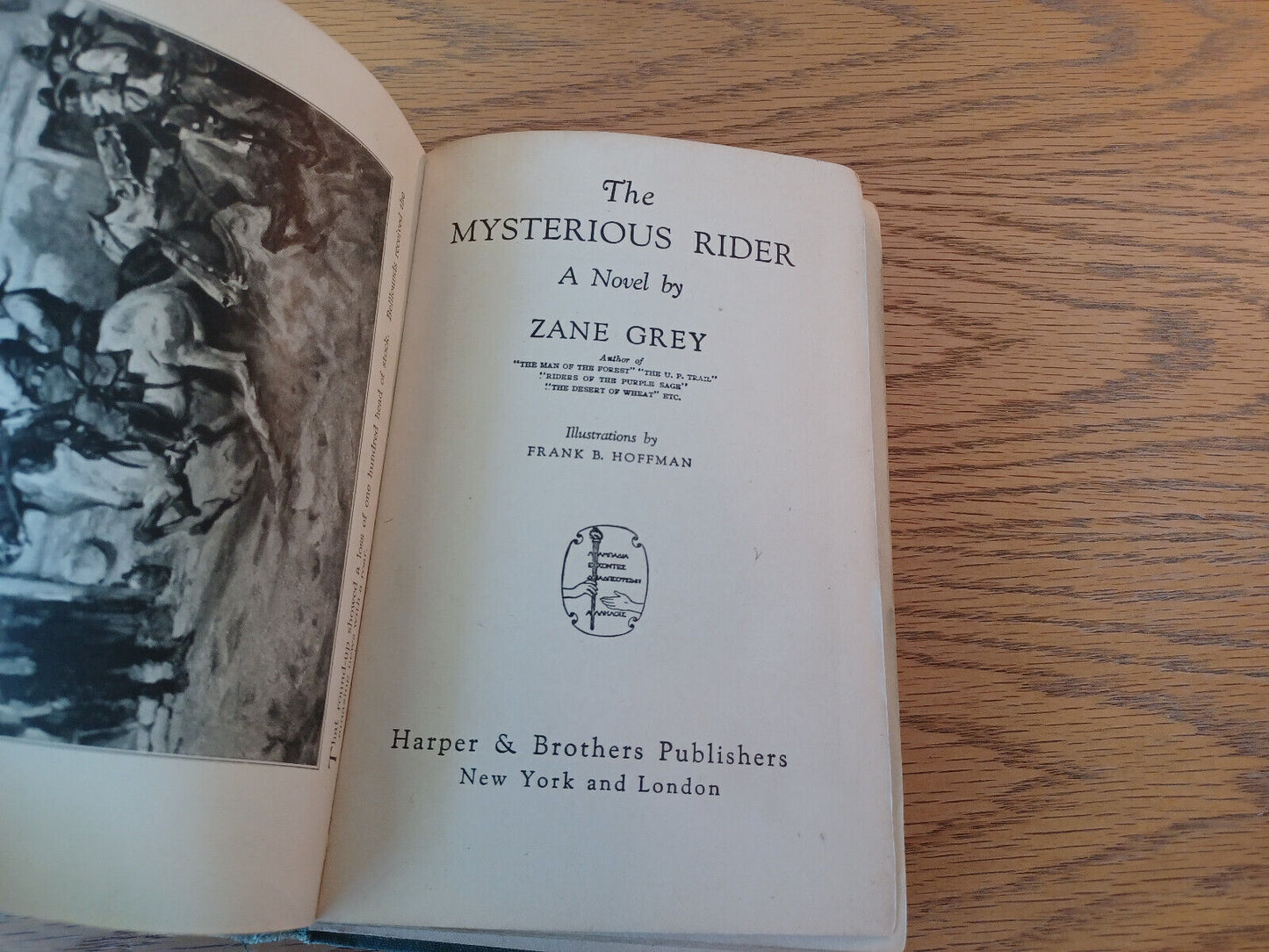 The Mysterious Rider Zane Grey 1921 Hardcover Harper & Brothers