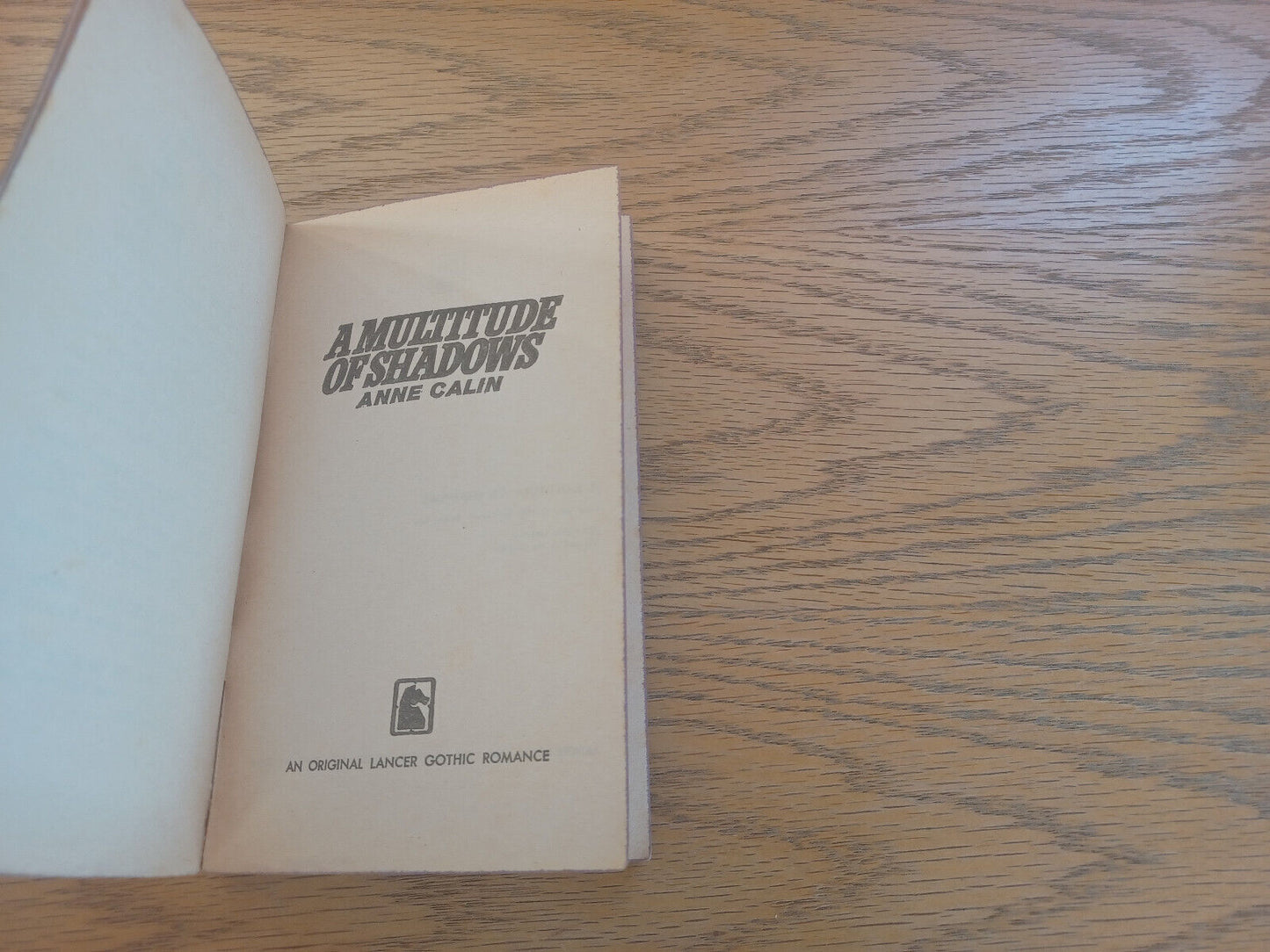 A Multitude of Shadows Anne Calin 1966 Lancer