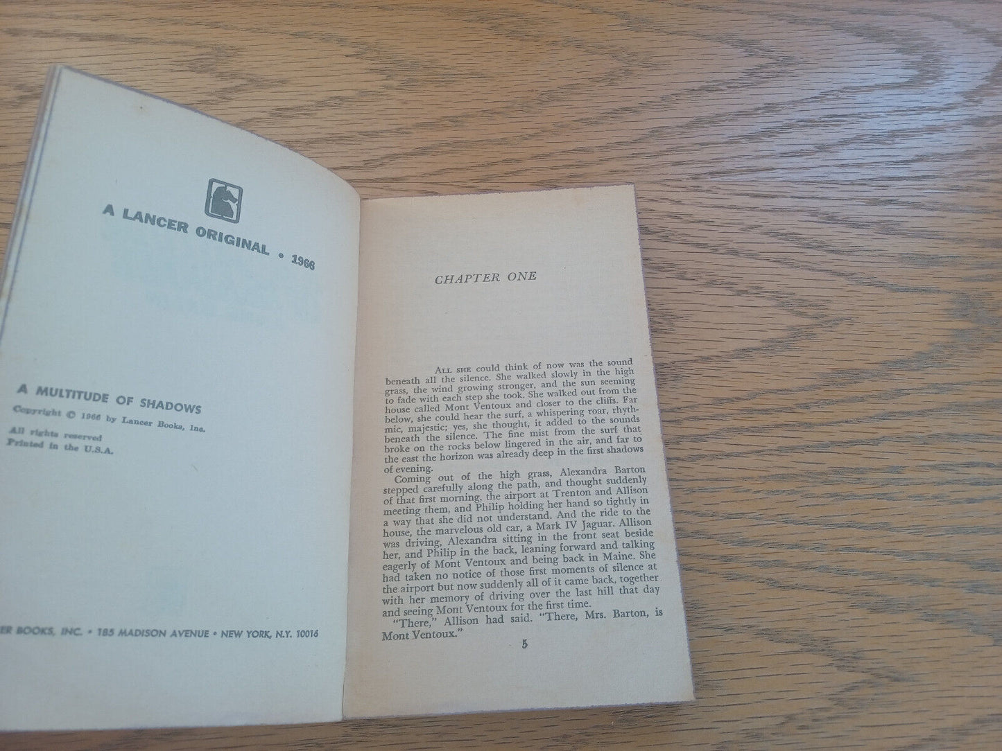 A Multitude of Shadows Anne Calin 1966 Lancer