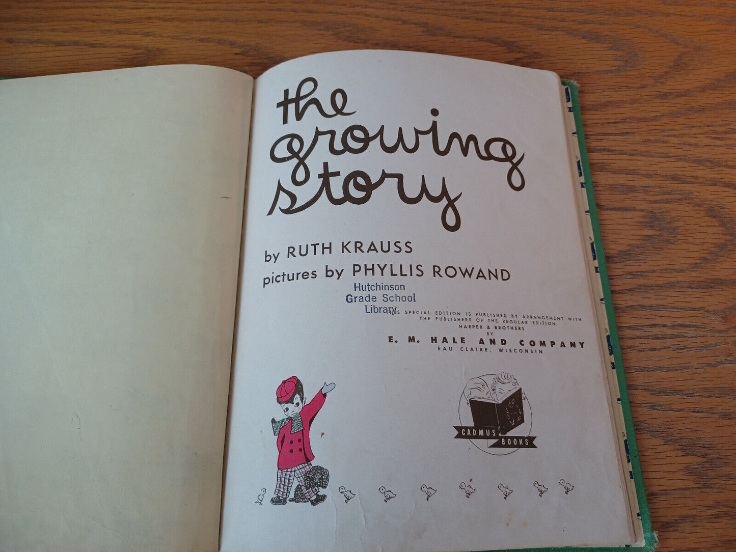 The Growing Story Ruth Krauss 1947 Hardcover E M Hale