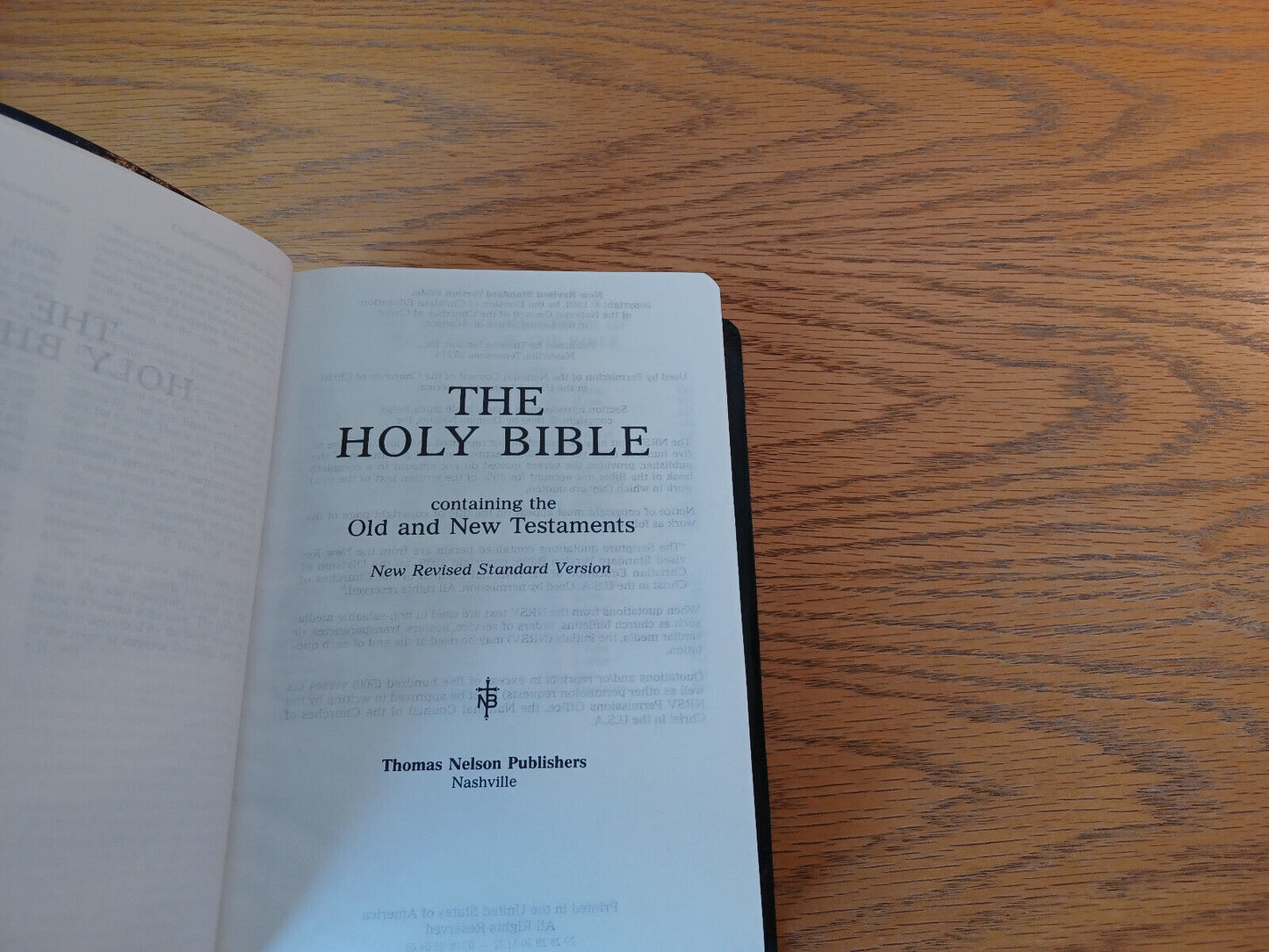 Holy Bible New Revised Standard Version 1990 Study Helps Augsburg Fortress B