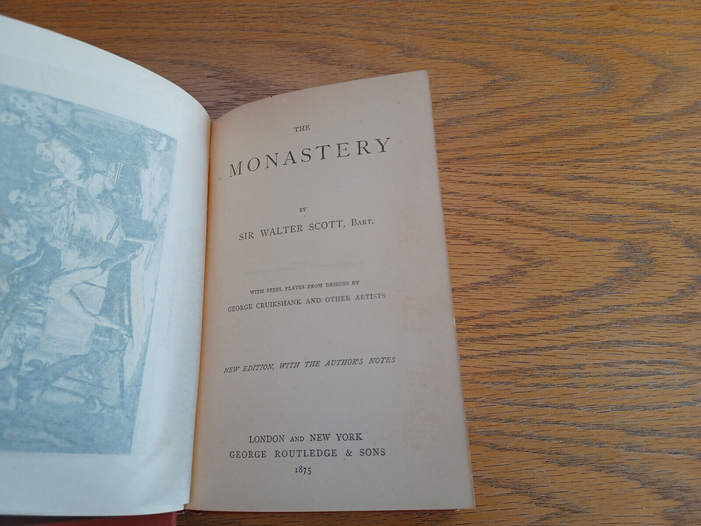 The Monastery Sir Walter Scott 1875 Waverley Novels George Routledge & Sons