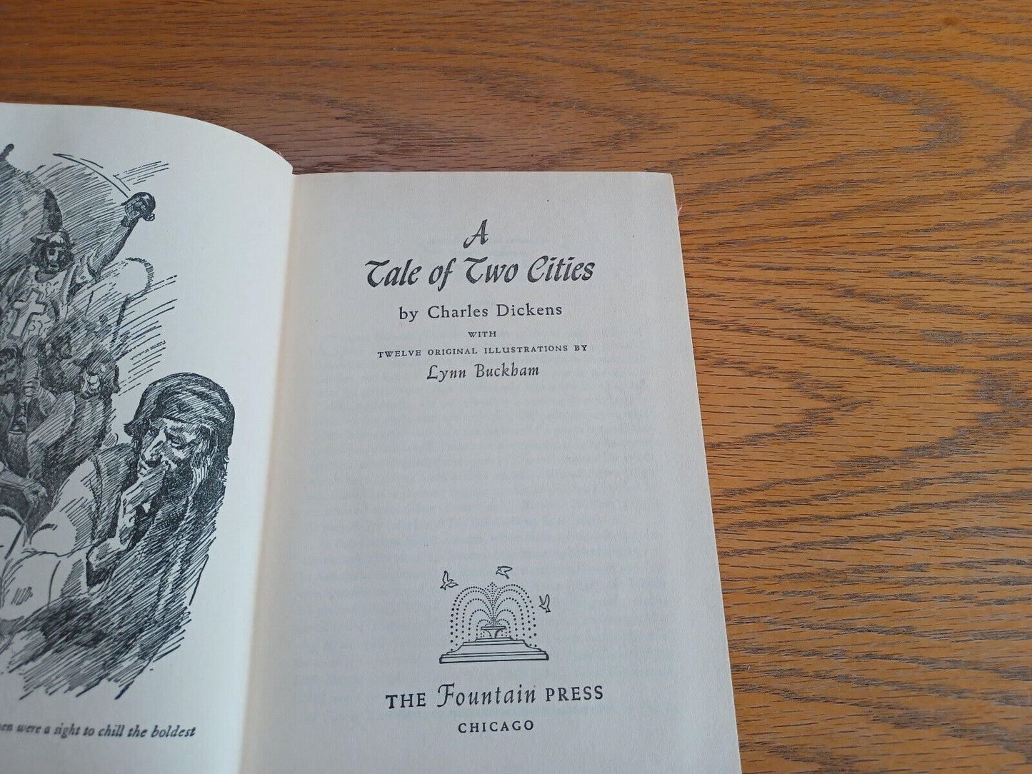 A Tale of Two Cities Charles Dickens 1949 Hardcover Fountain Press