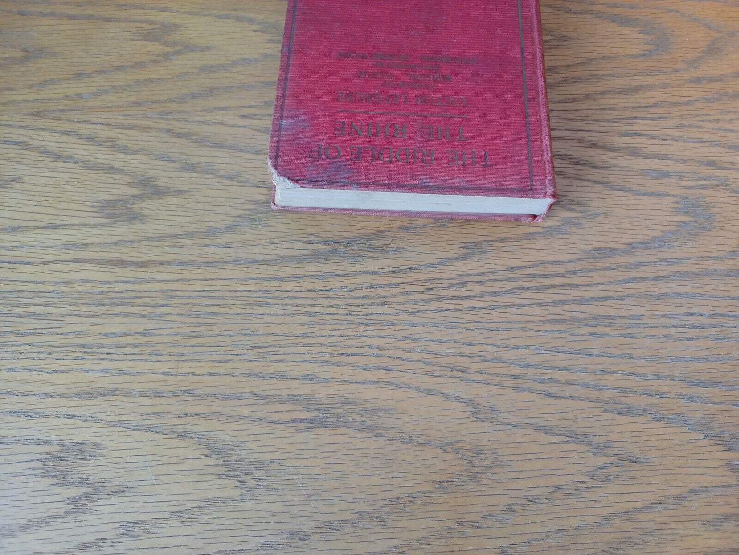 The Riddle Of The Rhine Victor Lefebure 1923 Hardcover Chemical Foundation