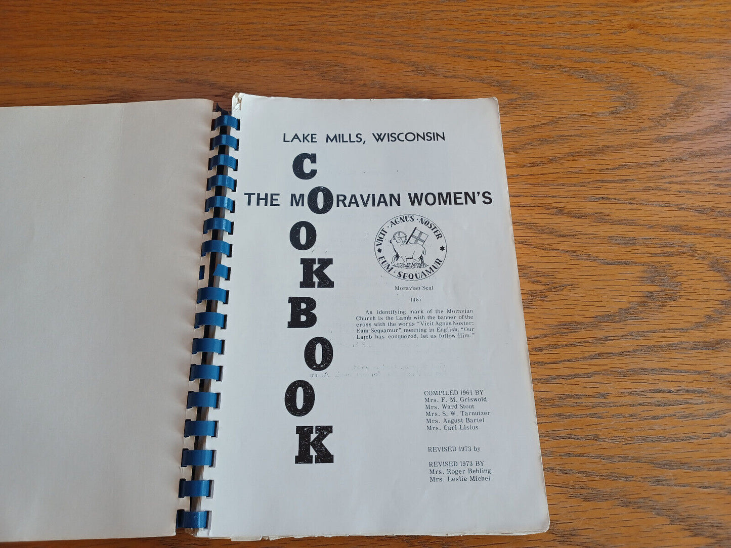 The Moravian Women’s Cookbook Lake Mills Wisconsin 1973 F M Griswold