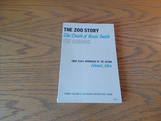 The Zoo Story Death Of Bessie Smith Sandbox Edward Albee 1960 Coward McCann & Ge