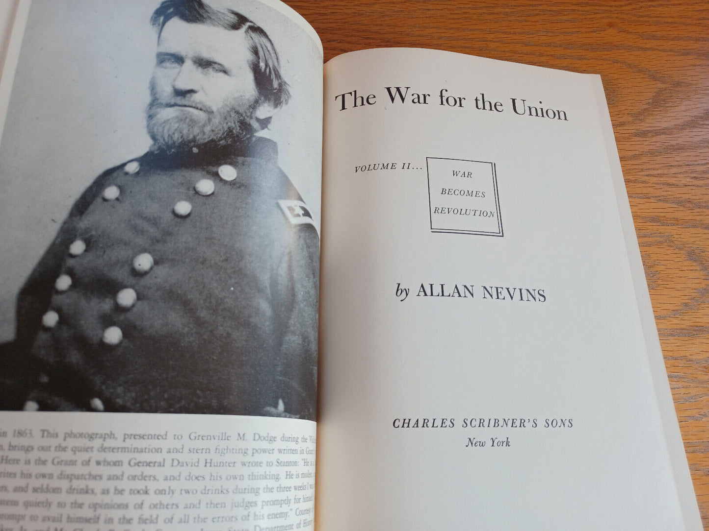 The War for the Union Volume II Allan Nevins 1960 Charles Scribner’s Sons