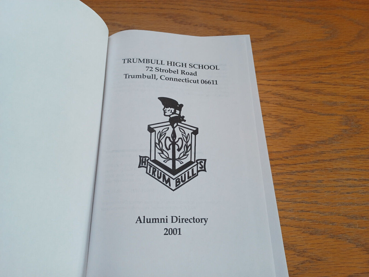 Trumbull High School Alumni Directory 2001 Hardcover