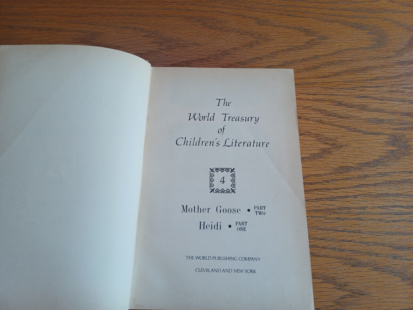 The World Treasury of Children’s Literature 1947 Volume 4 Hardcover World