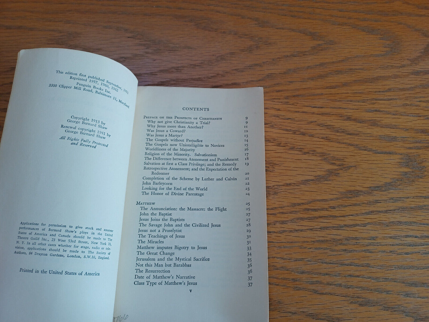 Androcles and the Lion Bernard Shaw 1962 Paperback Penguin Books