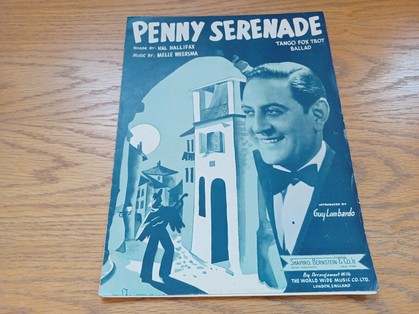 Penny Serenade Melle Weersma 1938 Hal Hallifax Shapiro Bernstein