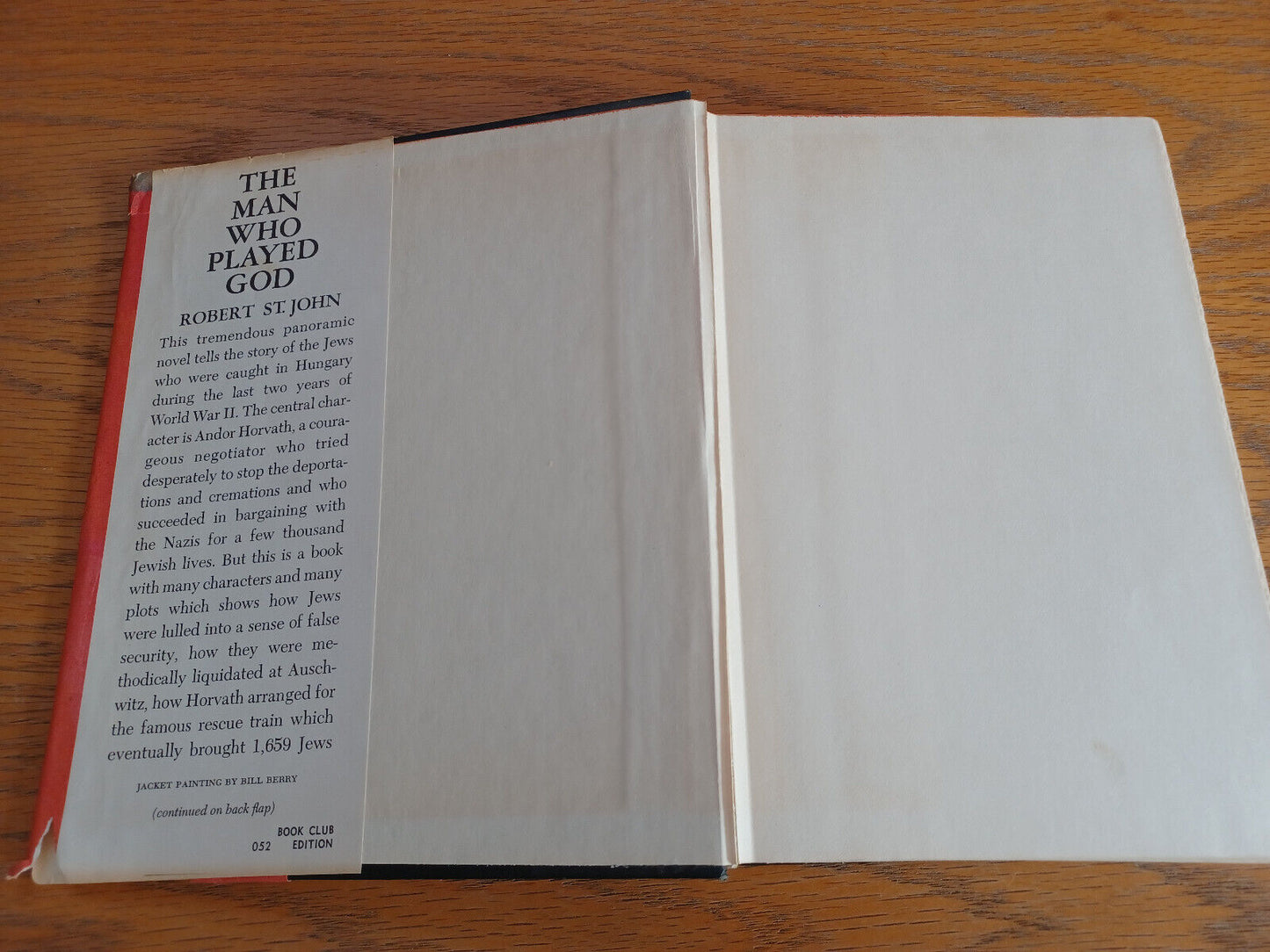 The Man Who Played God Robert St John 1962 Book Club Edition Doubleday