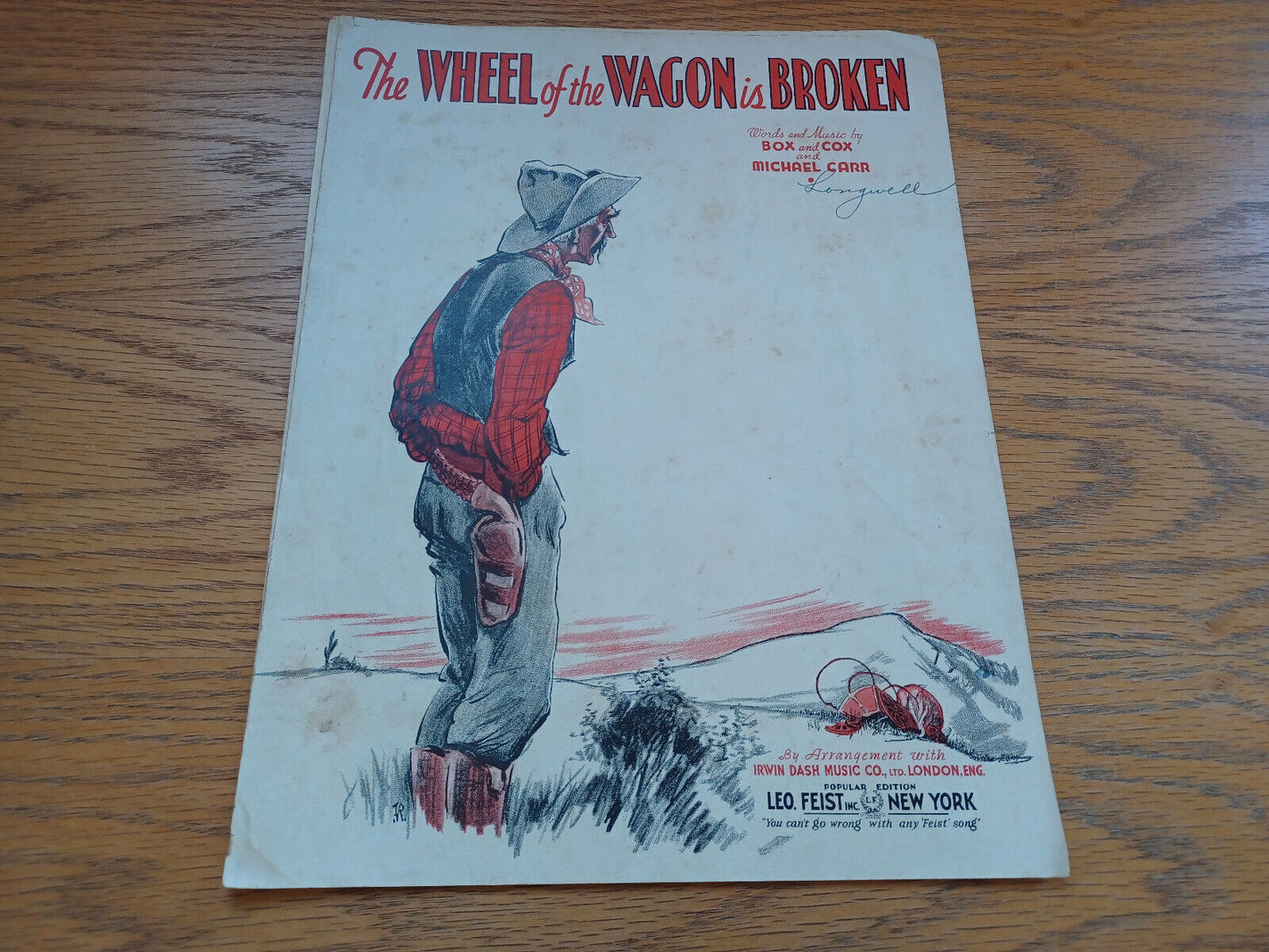 The Wheel Of The Wagon Is Broken Box And Cox And Michael Carr 1936 Leo Feist