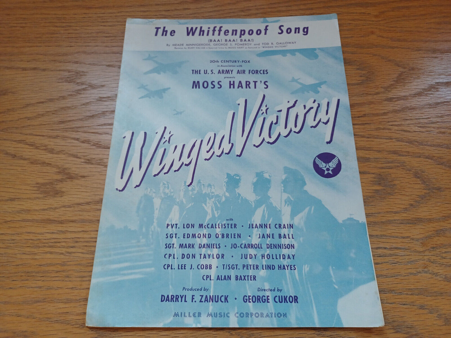 The Whiffenpoof Song Meade Minnigerode 1944 Miller Music