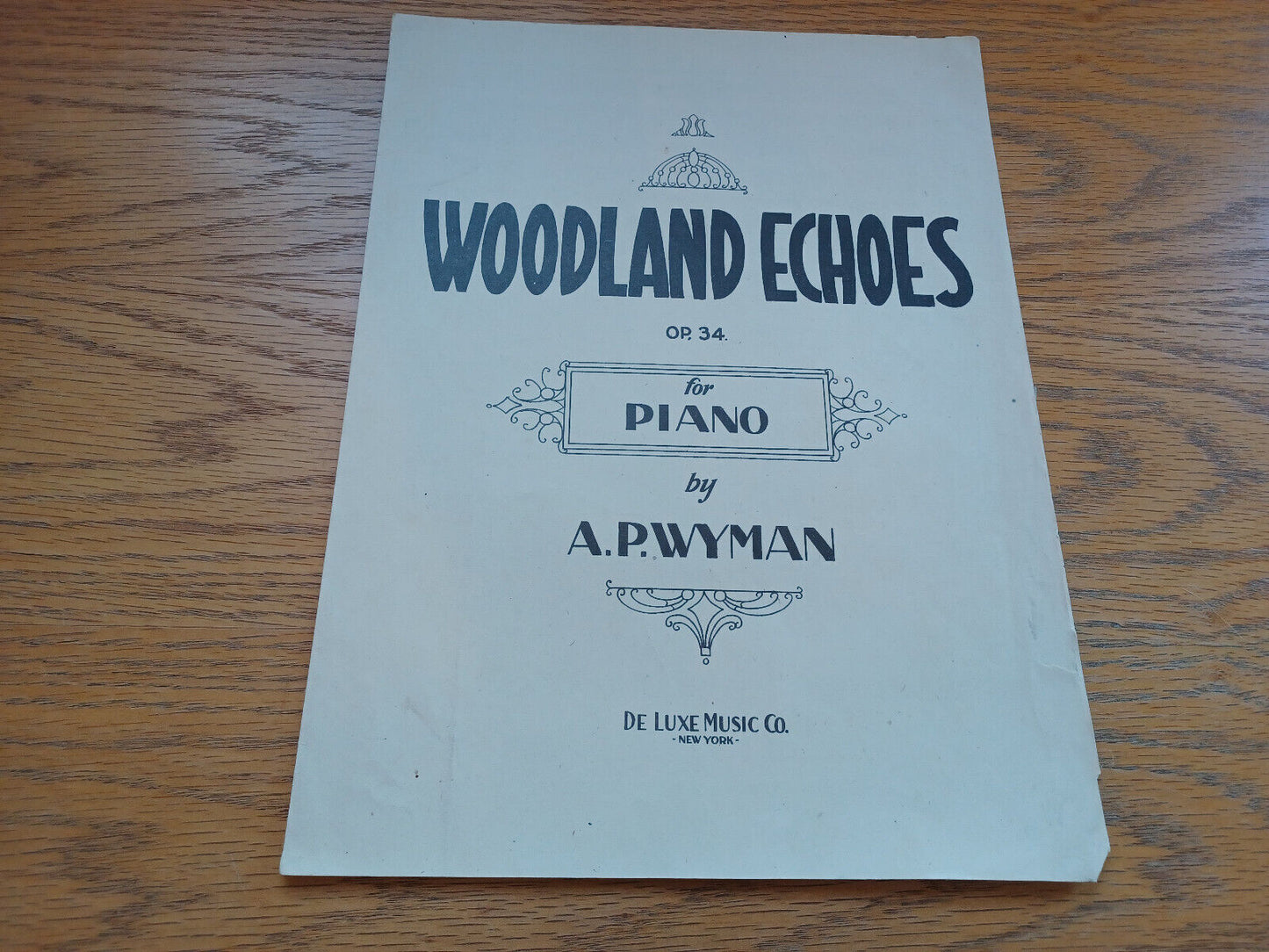 Woodland Echoes Op 34 For Piano A P Wyman De Luxe Music