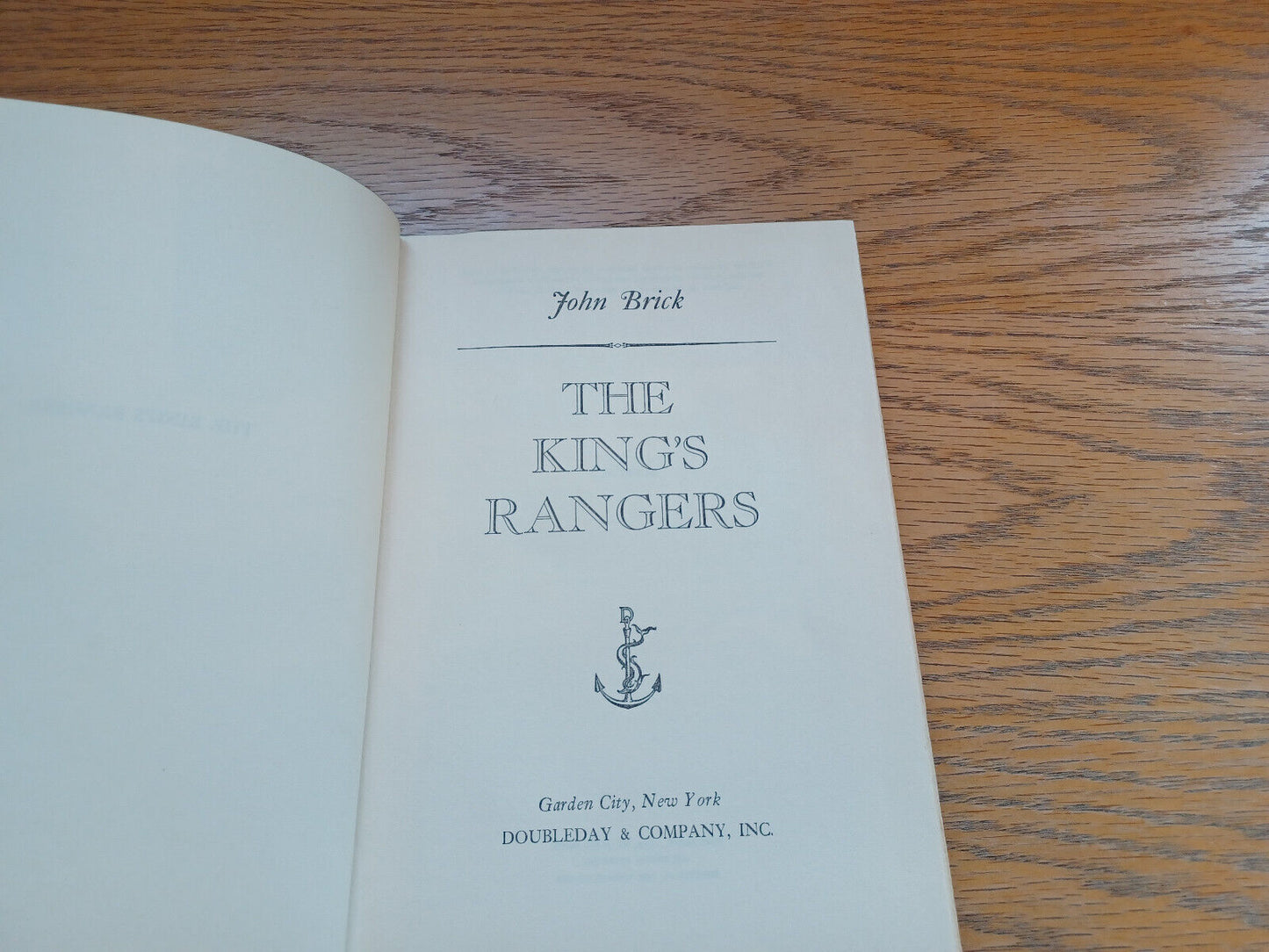 The King’s Rangers John Brick 1954 Hardcover Doubleday