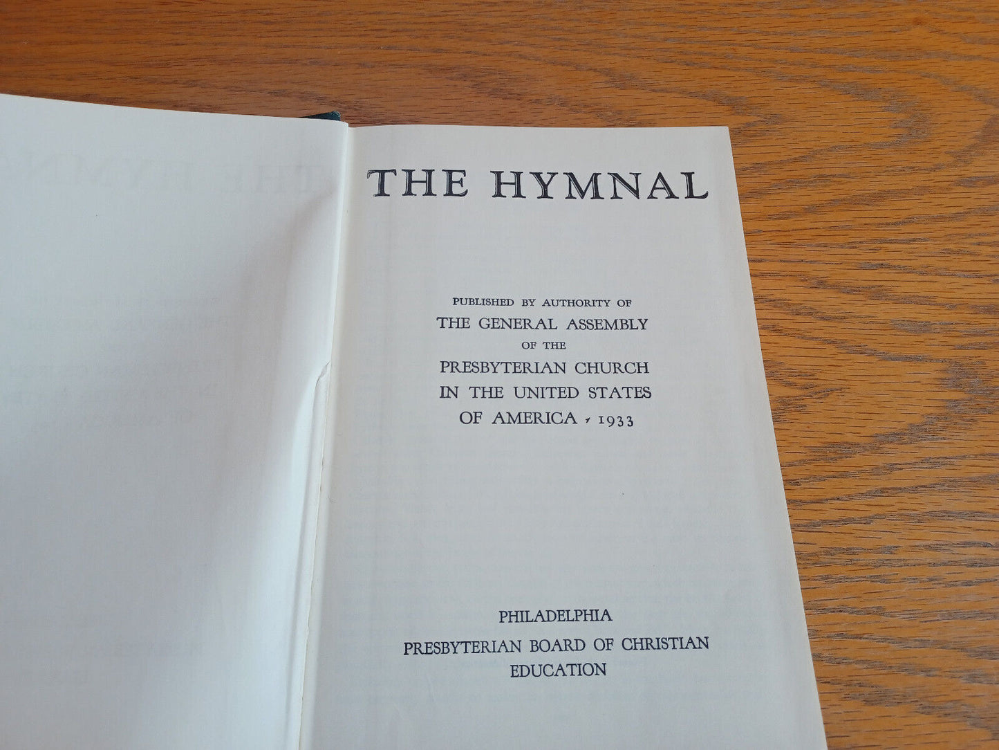 The Hymnal 1958 General Assembly of the Presbyterian Church B