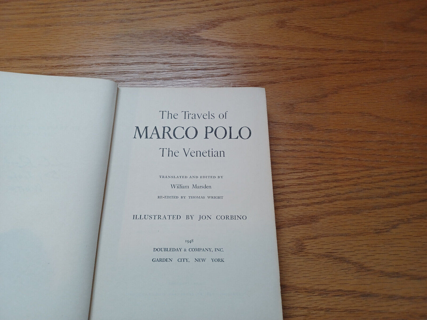 The Travels of Marco Polo the Venetian by William Marsden 1948