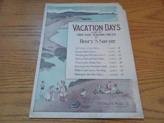 Vacation Days Henry S Sawyer 1908 Mckinley Music