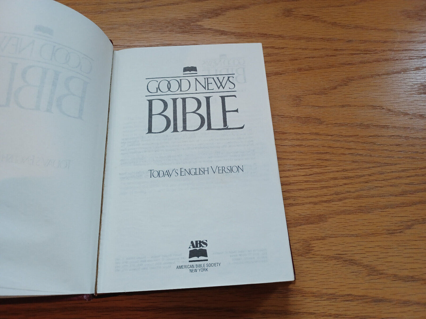 Good News Bible Today’s English Version 1992 Second Edition American Bible Socie
