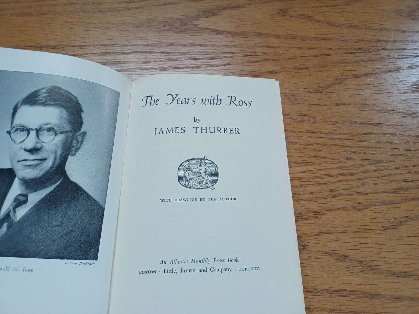 The Years With Ross James Thurber 1959 Book Of The Month Club Little Brown