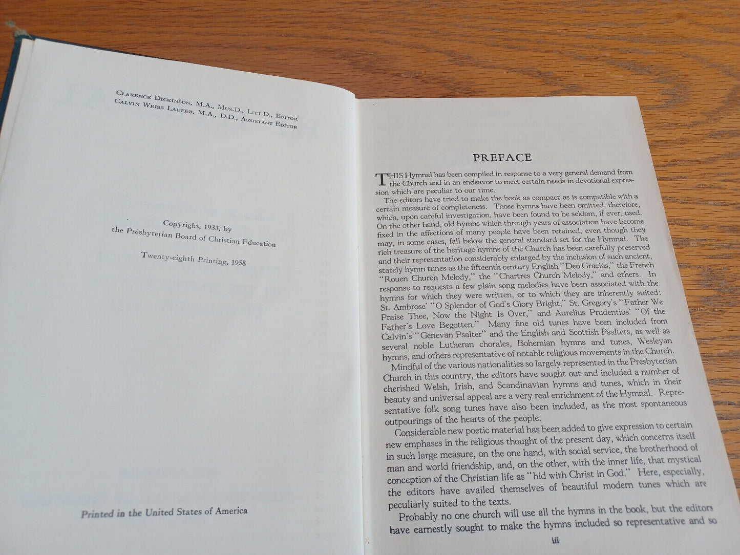 The Hymnal 1958 General Assembly of the Presbyterian Church in the United States