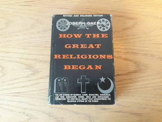 What the Great Religions Believe Hardcover DJ 1964 by Joseph Gaer