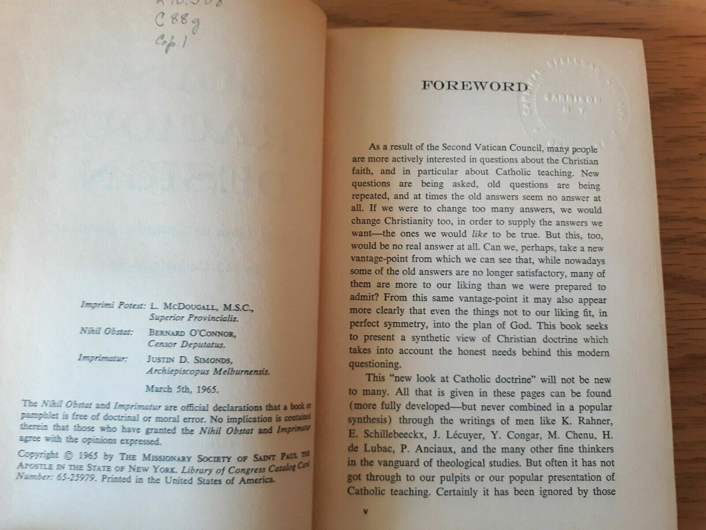 God's gracious desig new look at Catholic doctrine 1965 Eugene James Cuskelly